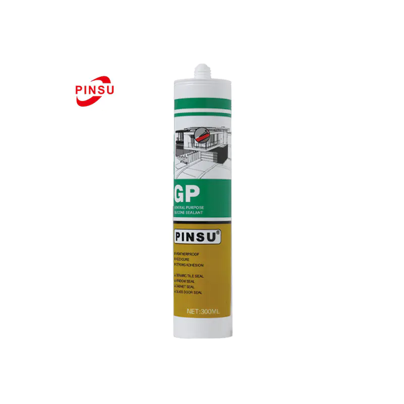 Séalaithe Silicone Aicéiteach PINSU-GP le haghaidh Séalaithe Gloine & Fuinneog